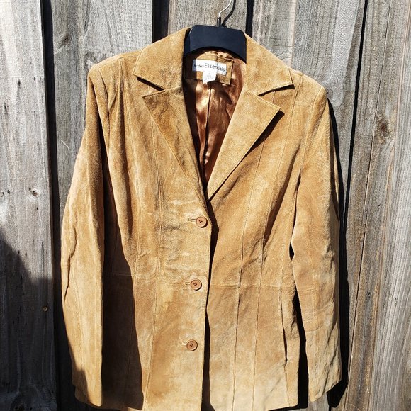 Beautiful Suede Jacket Modern Essentials size M - Picture 2 of 4